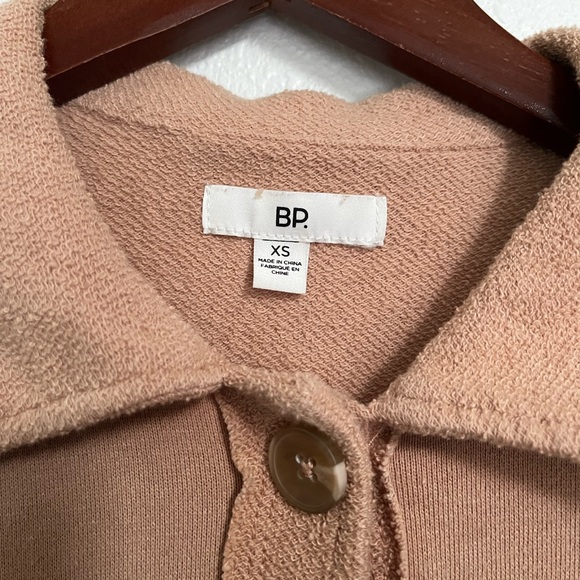 Dusty rose cardigan shacket - Picture 3 of 3